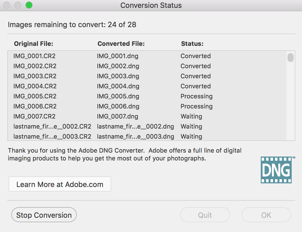 adobe dng converter for mac